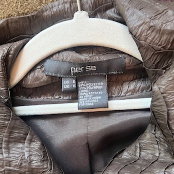 Per Se Faux Letter Jacket with Tie, Size 6 - Picture 8 of 9